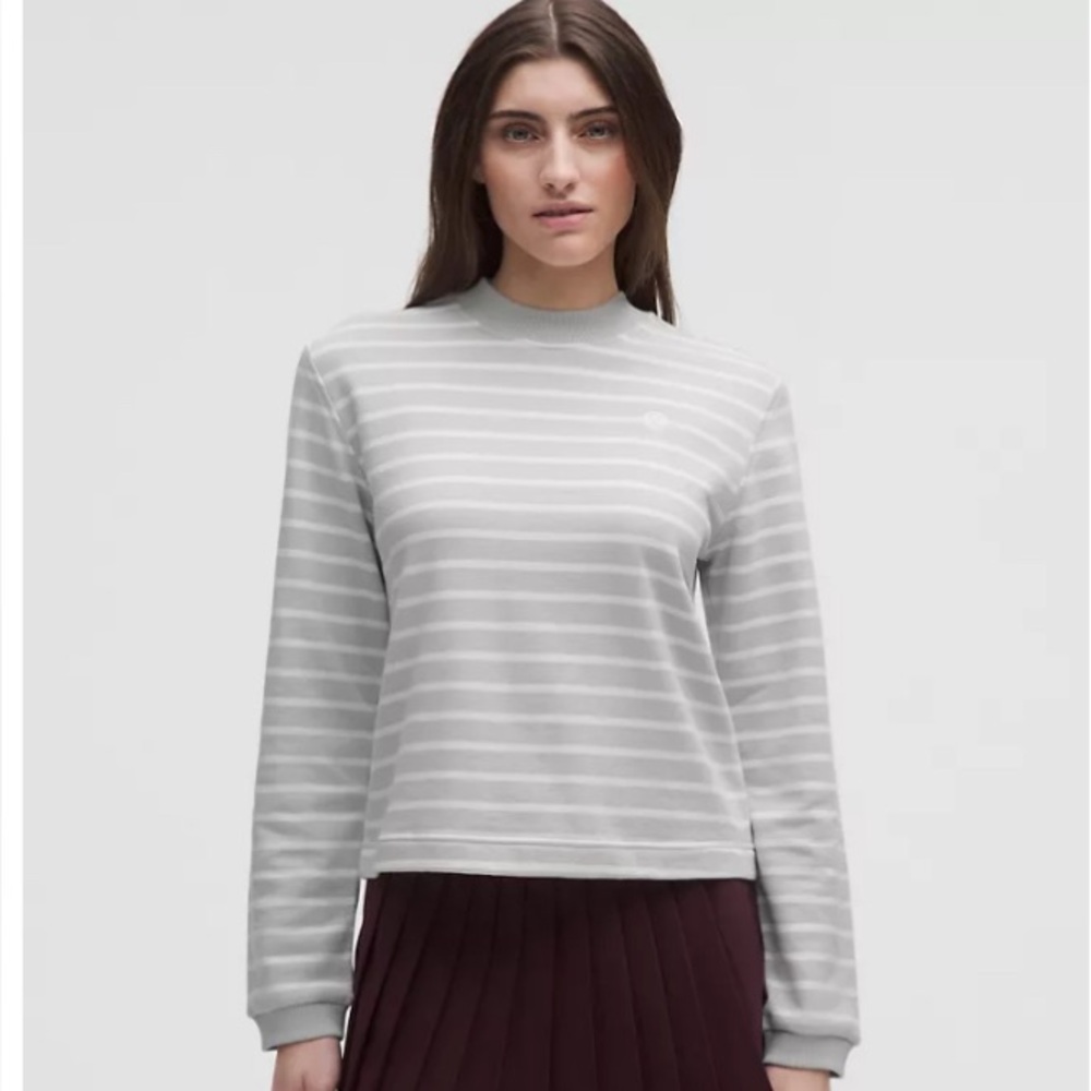 Cotton French Terry Crewneck Pullover